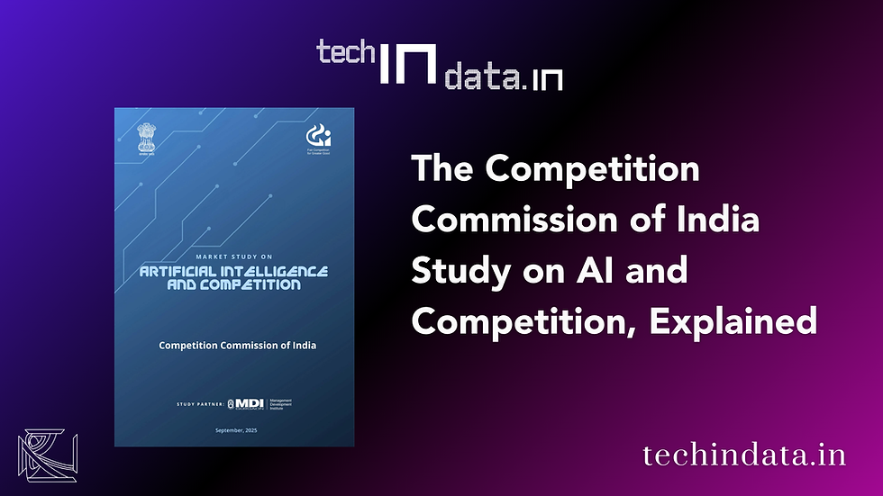 The CCI Study on AI and Competition, Explained