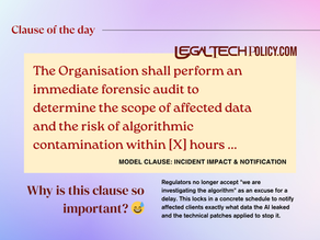 Model Clause: Incident Impact & Notification