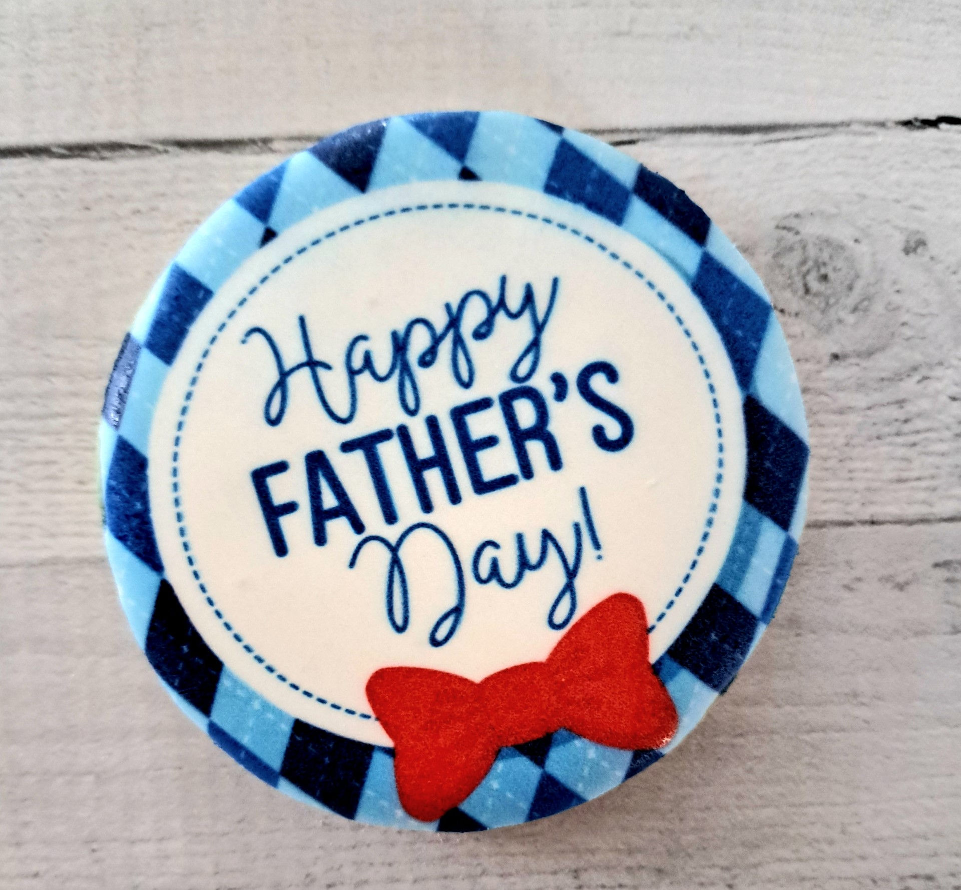 Father's Day cookies with bow tie