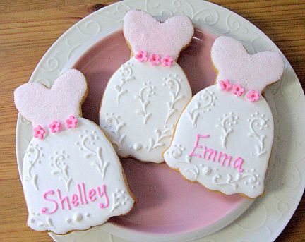 bridesmaid dress cookies Dress on Hanger #1 Wedding Dress Bridesmaid Quinceanera Prom Formal Cookie Cutter 4 Inches main image 1