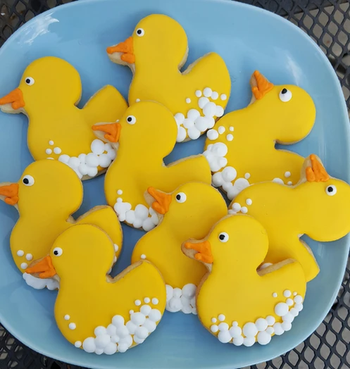 rubber ducky cookies