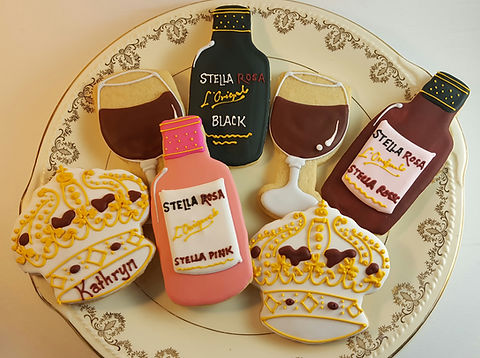 Stella Rosa custom cookies | Sunflower Baking