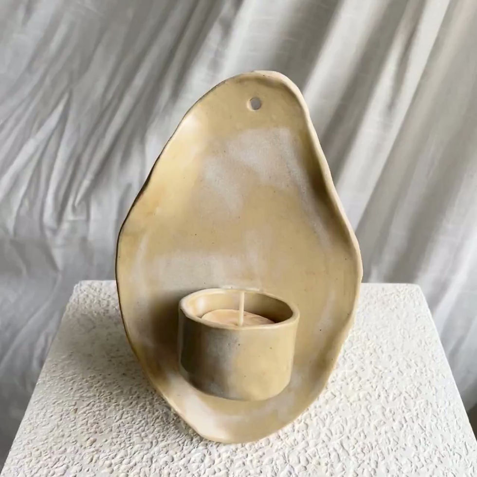 Thumbnail: Candle Sconce in Ivory
