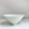 white straight bowl on white background