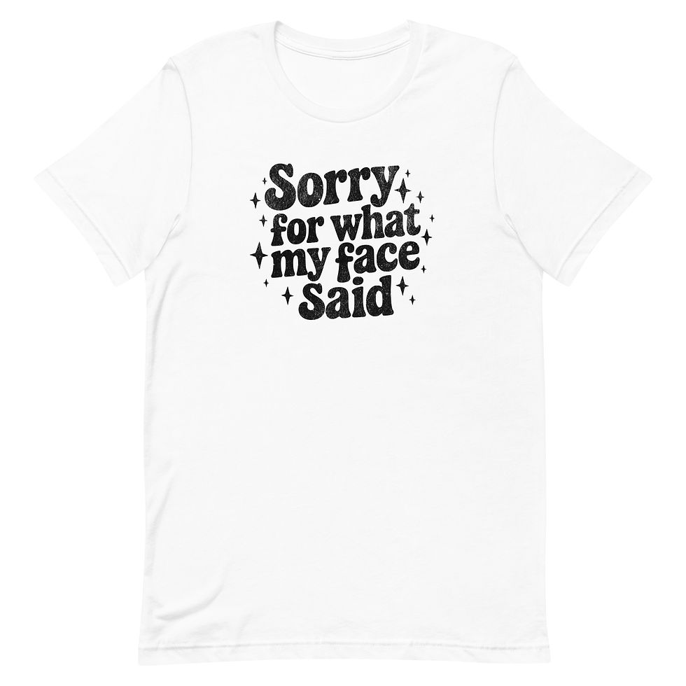 Thumbnail: Face Said Black Unisex T-Shirt