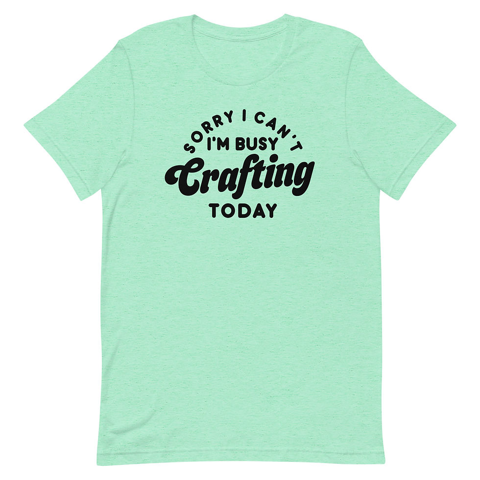 Thumbnail: I'm Busy Crafting Unisex T-Shirt