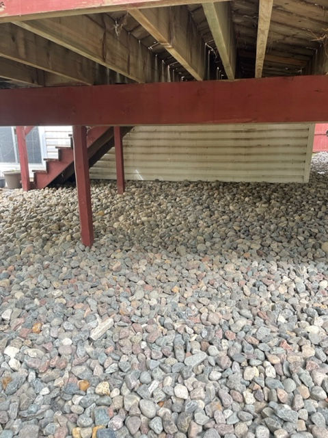 River Rock Installation