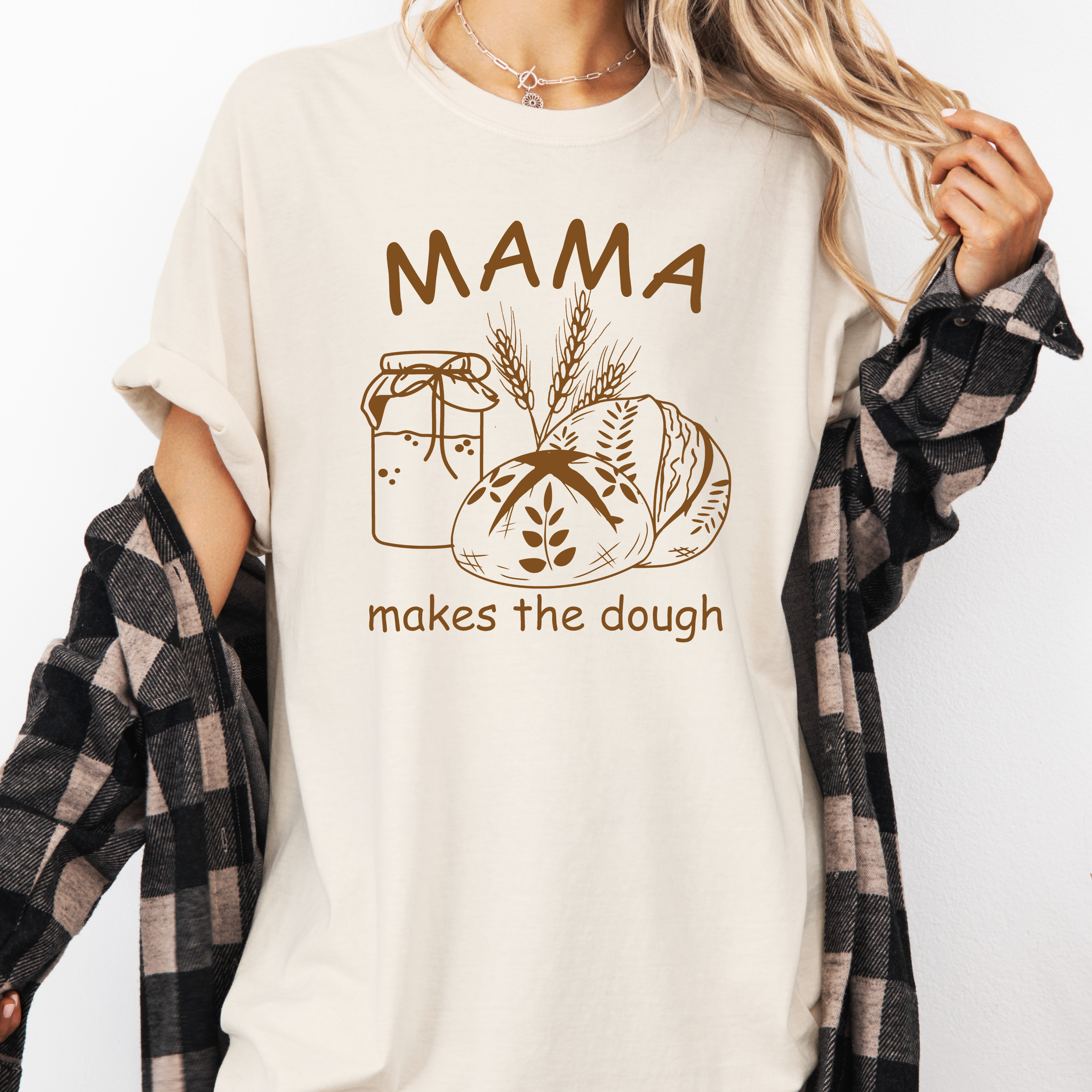 Mama makes the dough