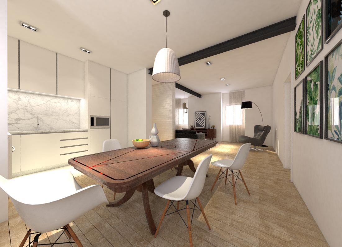 Kitchen - Living room