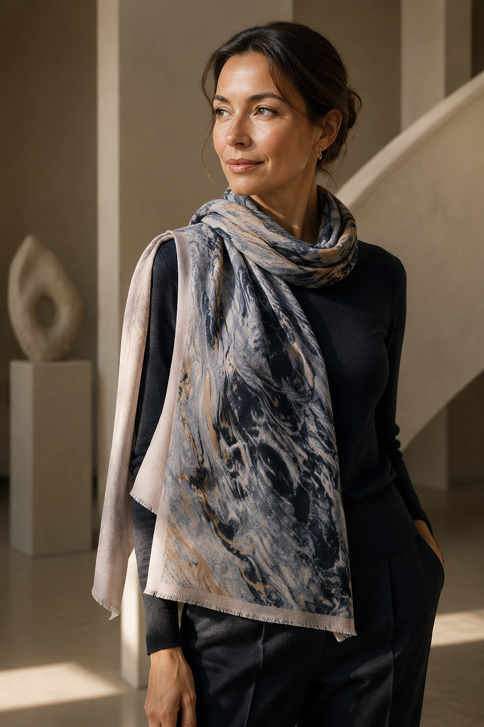 Thumbnail: Cashmere Blend Scarf & Wrap