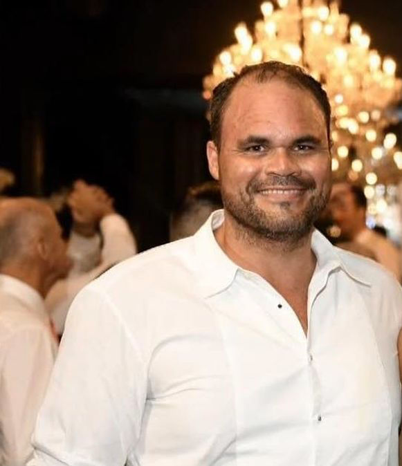 man in white shirt