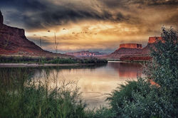 Cloudy Skies at Red Cliff's