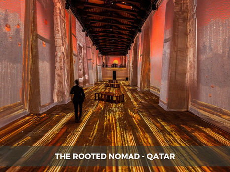 The Rooted Nomad - M F Husain,Kiran Nadar Museum of Art, Qatar