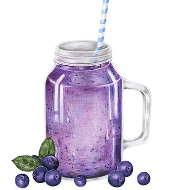 Ilustración del estilo de acuarela de bebida de batido de frutas _ Vector Gratis.jpg
