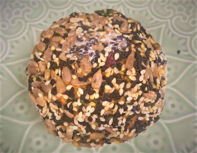 Thumbnail: Pumpkin and Kumara Ball with Salad, & Tahini (GF/V)