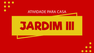 JARDIM III: Alto e baixo, dentro e fora. Vamos brincar?