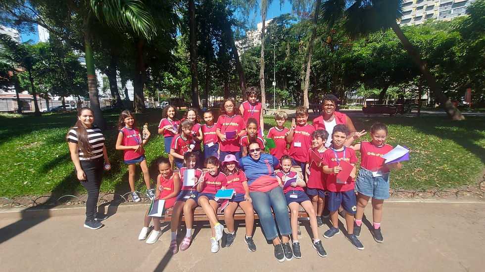 4º ano tem aula de Ciências no Campo de São Bento