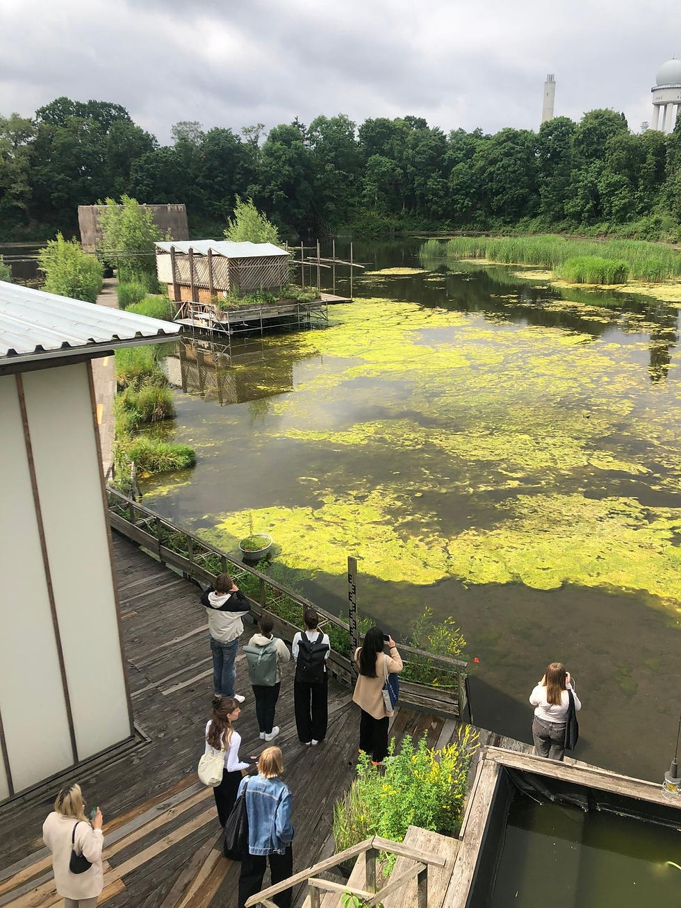 Walking through the Floating University, Berlin, 30 May 2025. Photo : Silvia Keppler