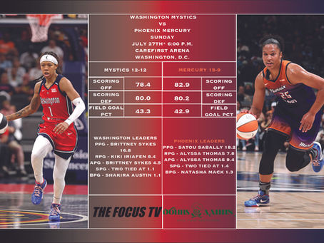 Washington Mystics vs Phoenix Mercury Preview