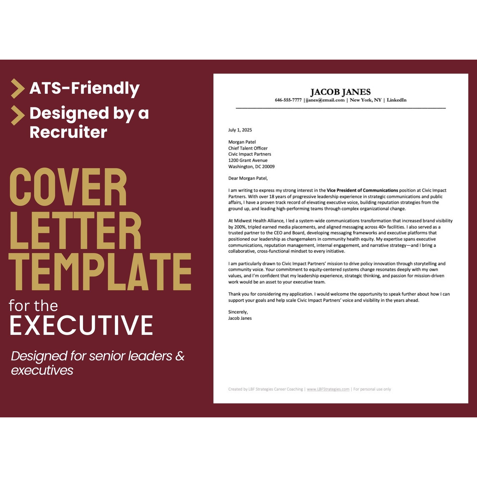 Executive Edge – Cover Letter Toolkit