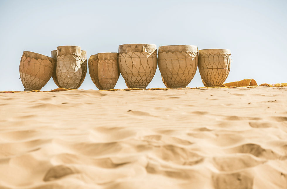 Trommeln auf Sand