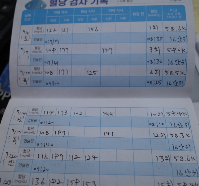 경구 항암제 복용중인 전립선 암환자, 혈당악화에 대한 대응, 인슐린 사용 후 안정화 - 동대문구 답십리, 전농동, 우리안애 우리안愛 내과