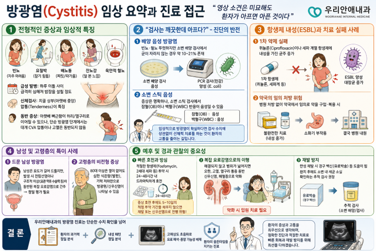 방광염, 단순요로감염 사례의 정리, 2014년부터 모든 환자의 요약 - 동대문구 답십리, 전농동, 우리안애 우리안愛 내과