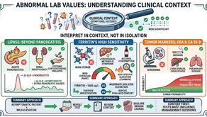Abnormal Lab Values: When Testing May Be Unnecessary "이상 검사 수치: 추가 검사가 불필요할지도"