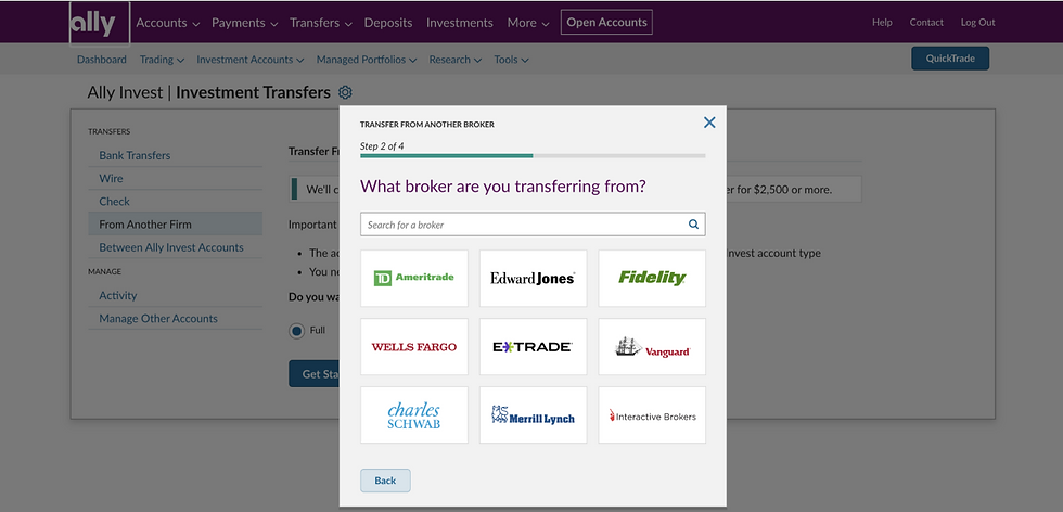 Choose external broker