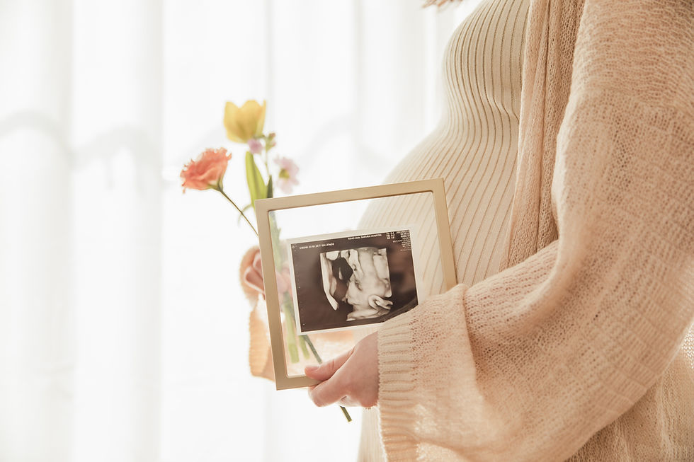 マタニティフォト エコー写真と