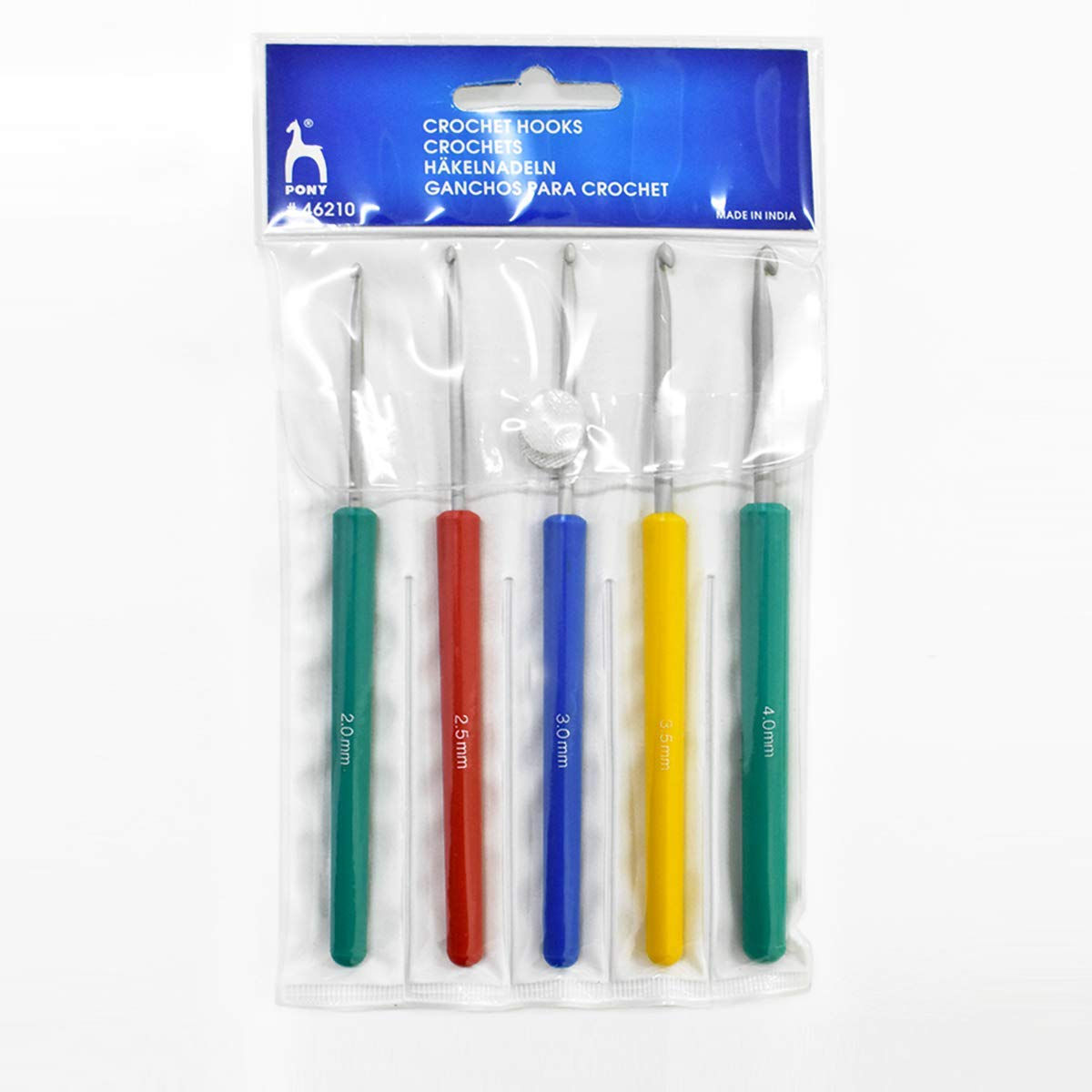 Pony Crochet Knitting Plastic Needles Set (Standard Size, Multi
