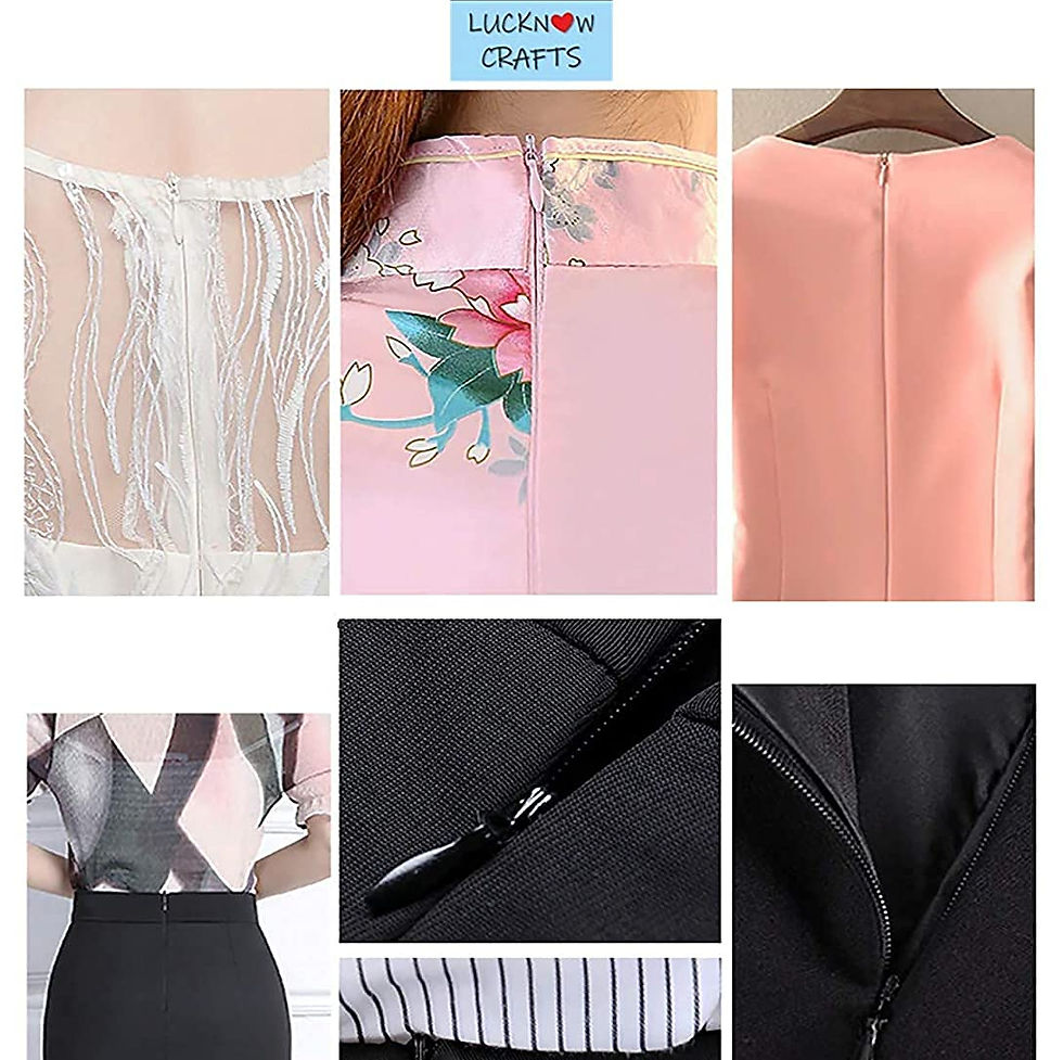 Thumbnail: White Synthetic Crafts Concealed Premium Long Zips (Pack fo 6)