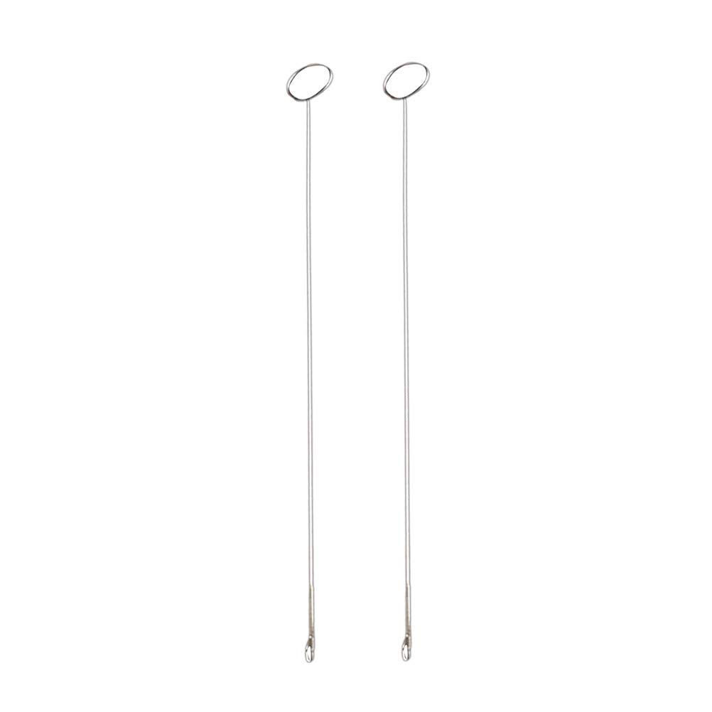 Silver Sewing Loop Turner Hook with Latch (Pack of 2)