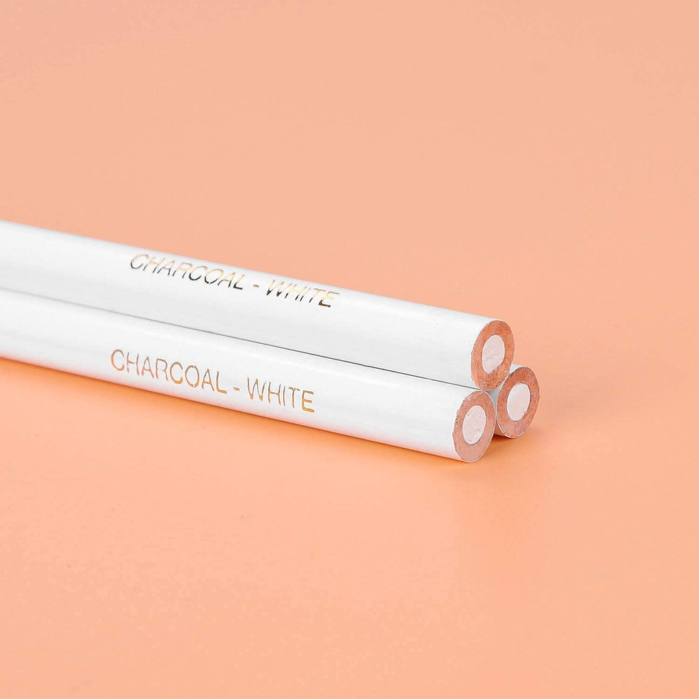 Thumbnail: White Wood Drawing Sketch Pencil (Pack of 3)