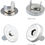 Thumbnail: Silver Stainless Steel Magnetic Clasps, Snaps, Fasteners ( Pack of 10)