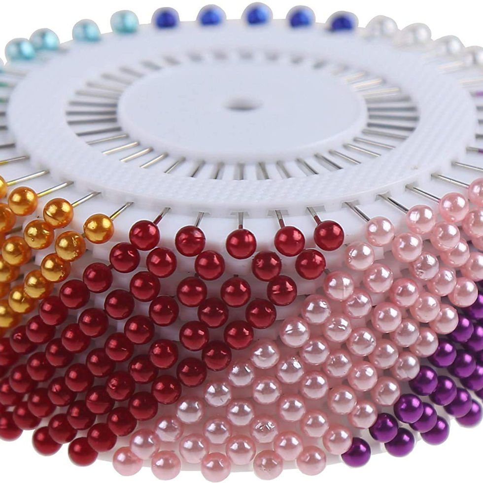 Multicolour Alloy Steel Pearl Head Pins for Tailor, Dressmaking (Pack of 80)