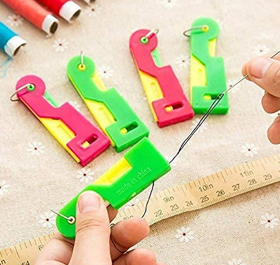 Thumbnail: Multicolor Plastic Automatic Needle Threading Device (Pack of 3)