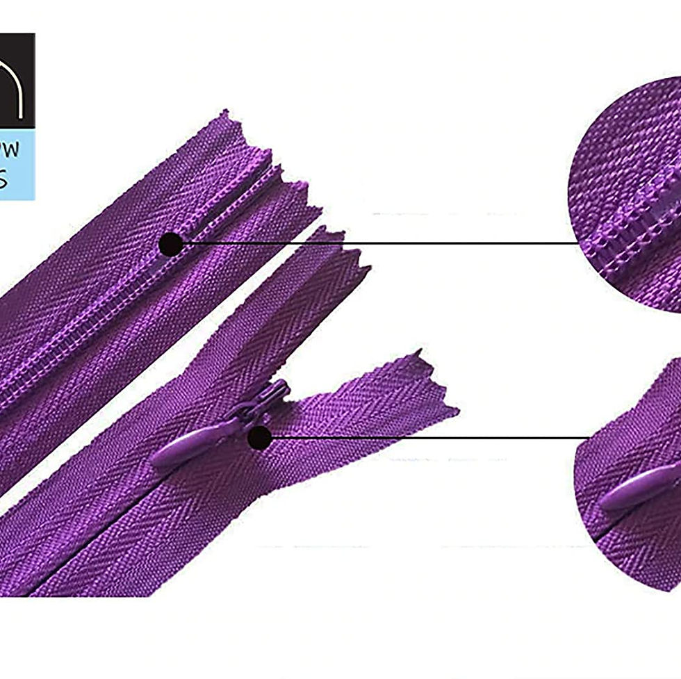 Thumbnail: White Synthetic Crafts Concealed Premium Long Zips (Pack fo 6)