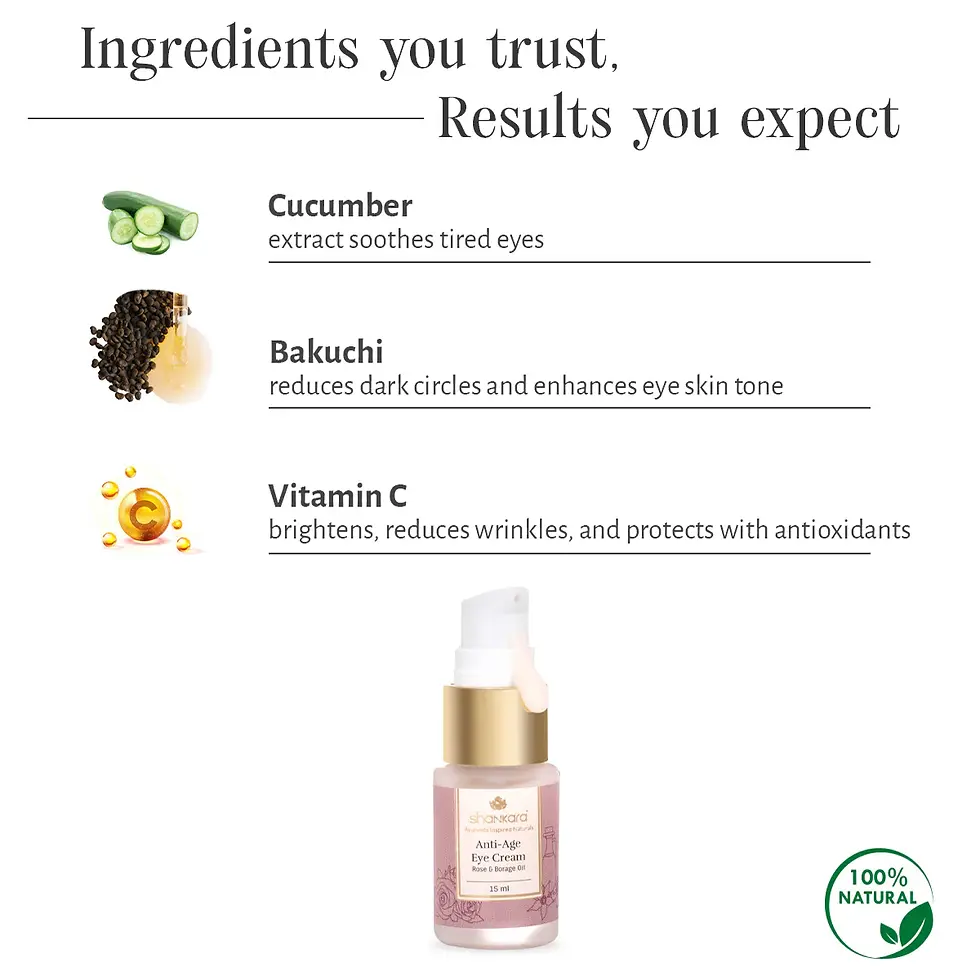 Thumbnail: Natural Skincare Anti Age Eye Cream for dark circles