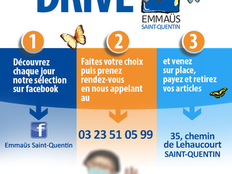 le DRIVE de la communauté Emmaüs de Saint-Quentin