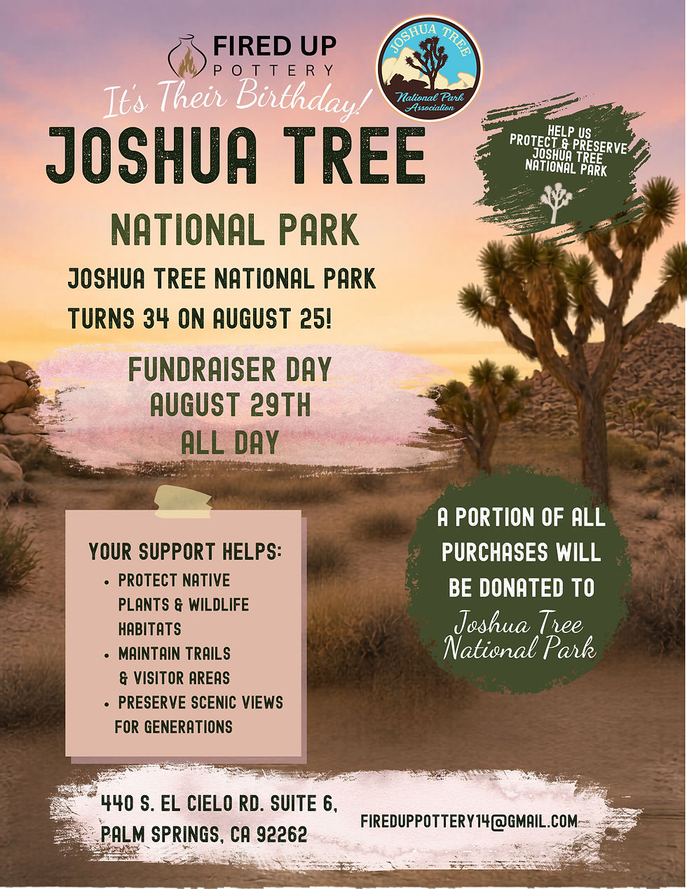Joshua Tree National Park’s Birthday Fundraiser 🥳