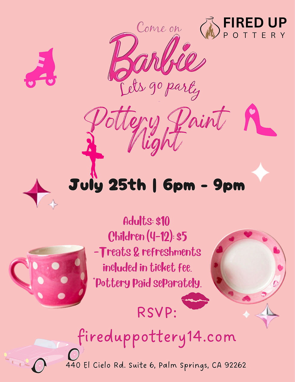 Come on Barbie, Let’s go Pottery Painting 🎨