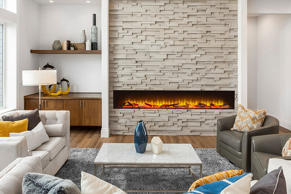 Thumbnail: Inferno Fully Inset Electric Media Wall Fire Front Lifestyle