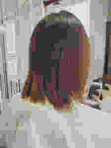 コハクでこれからパーマをかける前