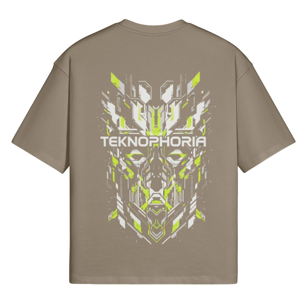 Thumbnail: Robot Graphic Boxy T-Shirt -Acid Yellow