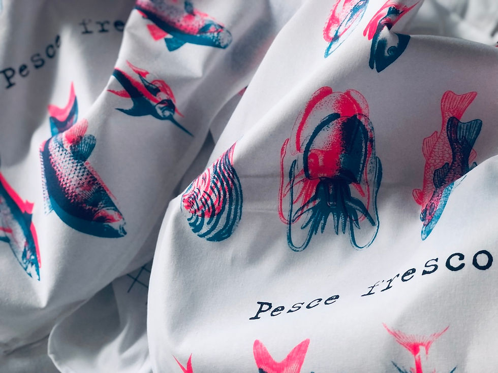 Miniaturbild: Geschirrtuch 'Pesce fresco'