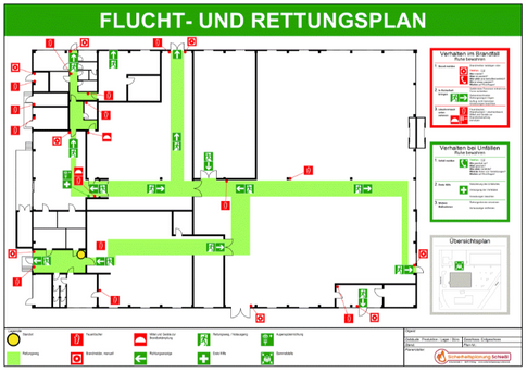 Flucht- und Rettungsplan
