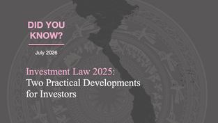 Investment Law 2025: Two Practical Developments for Investors