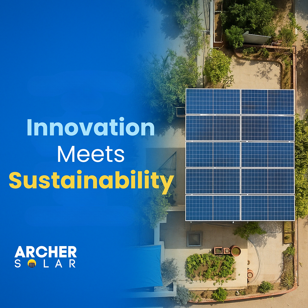 Archer solar - innovation meets sustainability
