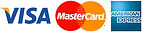 Logo Visa Mastercard, American Express